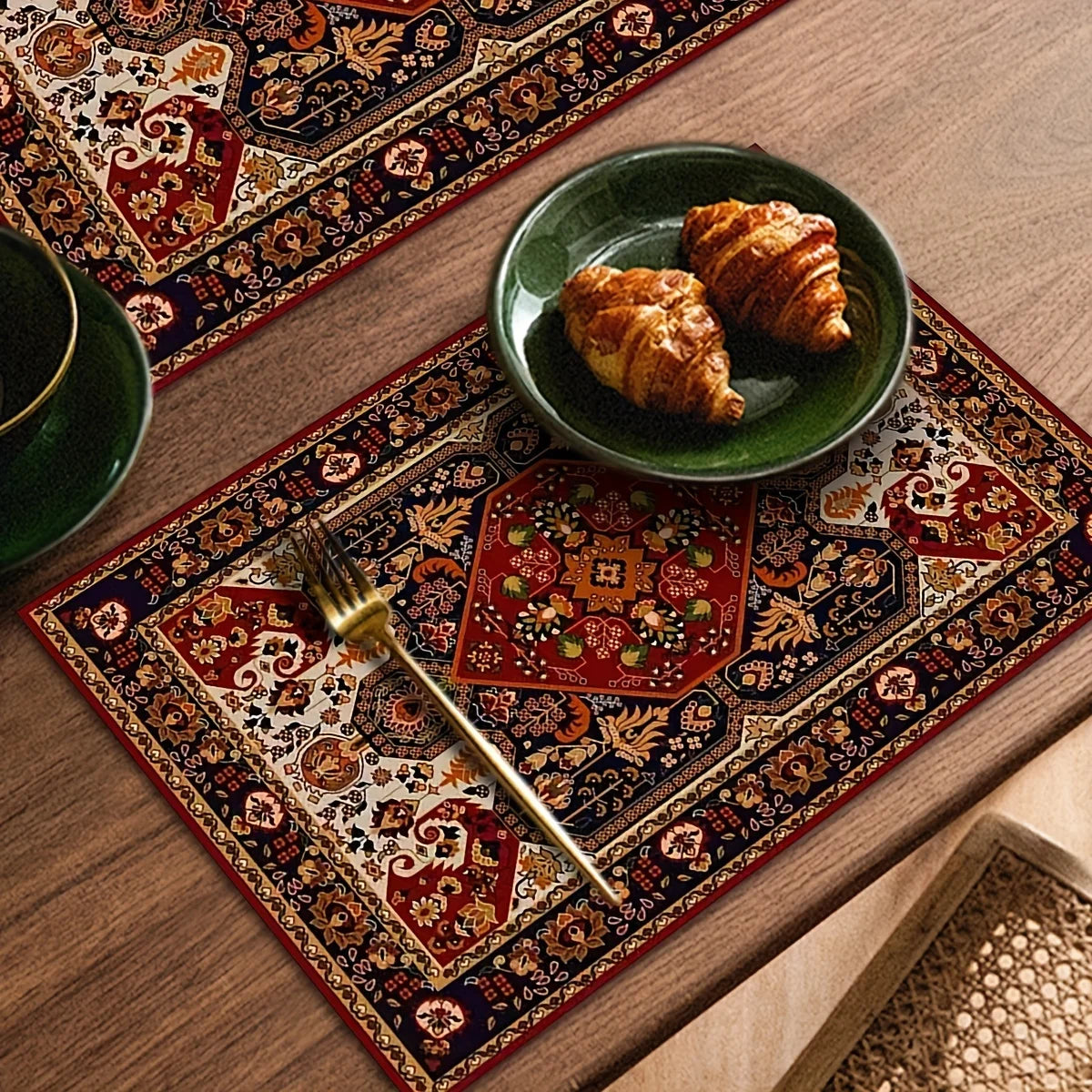 Jogo americanocom isolamento térmico, estilo boho